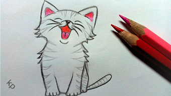 Картинки Котов и Кошек для срисовки
