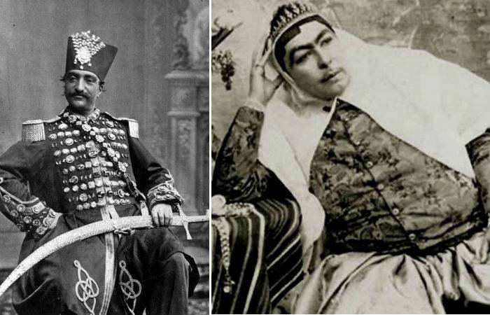 Фото иранского шаха и его гарема, в котором было почти 100 женщин