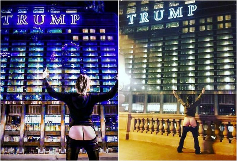 голой жопой против Трампа